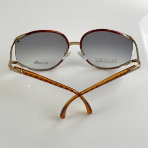CHRISTIAN DIOR *AS-IS* 1970S DEADSTOCK DIOR GOLD BUTTERFLY FRAME SUNGLASSES in GOLD, AMBER