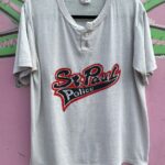 1980/90S ST. PAUL POLICE GRAPHIC HENLEY STYLE SINGLE STITCH TSHIRT
