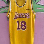 AS-IS LOS ANGELES LAKERS #18 #19 WISH PROMO BASKETBALL JERSEY