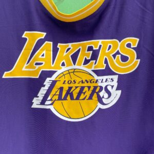 NBA CUTE! LOS ANGELES LAKERS FRONT PRINT ONE PIECE BATHING SUIT in PURPLE, YELLOW
