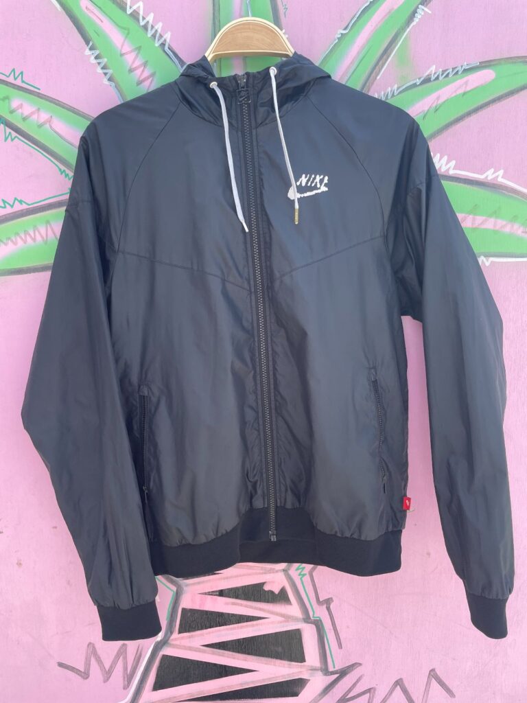 HOODED ZIP UP WINDBREAKER JACKET, RIBBED CUFFS & HEM