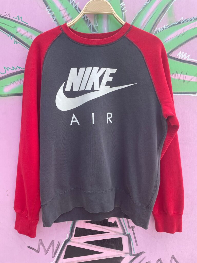 CLASSIC NIKE FRONT LOGO 2-TONE RAGLAN SWEATSHIRT