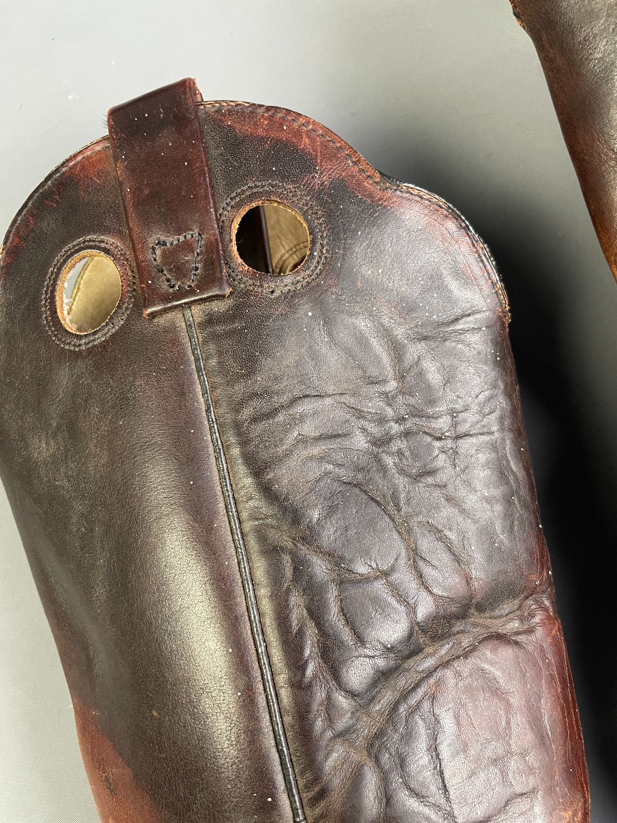 DURANGO *AS-IS* HEAVY ESPRESSO OILED LEATHER WESTERN COWBOY BOOTS in BROWN