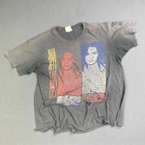 HANES RAD PERFECTLY FADED & DISTRESSED JOAN JETT - THE HIT LIST TOUR T-SHIRT in BLACK