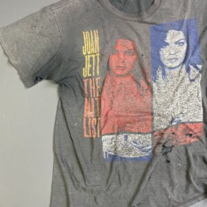 HANES RAD PERFECTLY FADED & DISTRESSED JOAN JETT - THE HIT LIST TOUR T-SHIRT in BLACK