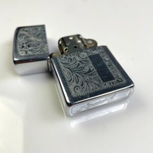 ZIPPO *AS-IS* BEAUTIFUL ORNATE ENGRAVED DESIGN ZIPPO LIGHTER in SILVER