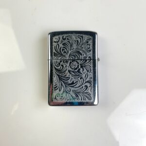 ZIPPO *AS-IS* BEAUTIFUL ORNATE ENGRAVED DESIGN ZIPPO LIGHTER in SILVER