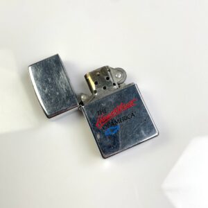ZIPPO 1990S CHEVY HEARTBEAT OF AMERICA ZIPPO COLLECTIBLE METAL LIGHTER in SILVER