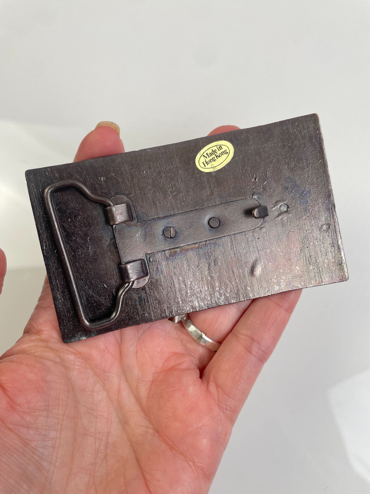 WINCHESTER BRONZE BELT BUCKLE in COPPER