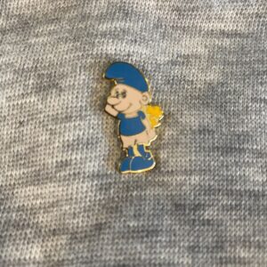 RARE OFF COLOR SMURF ENAMEL PIN