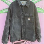 AS-IS DISTRESSED ZIPUP CARHARTT JACKET W/ INNER LINING