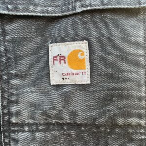 CARHARTT AS-IS DISTRESSED ZIPUP CARHARTT JACKET W/ INNER LINING in BLACK