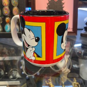DISNEY MICKEY MOUSE COFFEE MUG MADE IN THAILAND in RED, BLUE, YELLOW