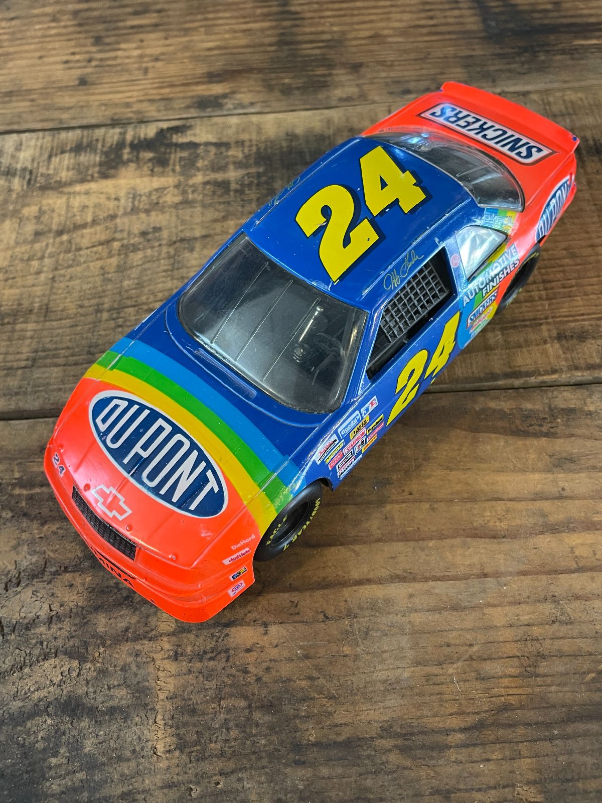 RACING CHAMPION 1992 NASCAR JEFF GORDON 324 DUPONT RACE CAR in ORANGE BLUE