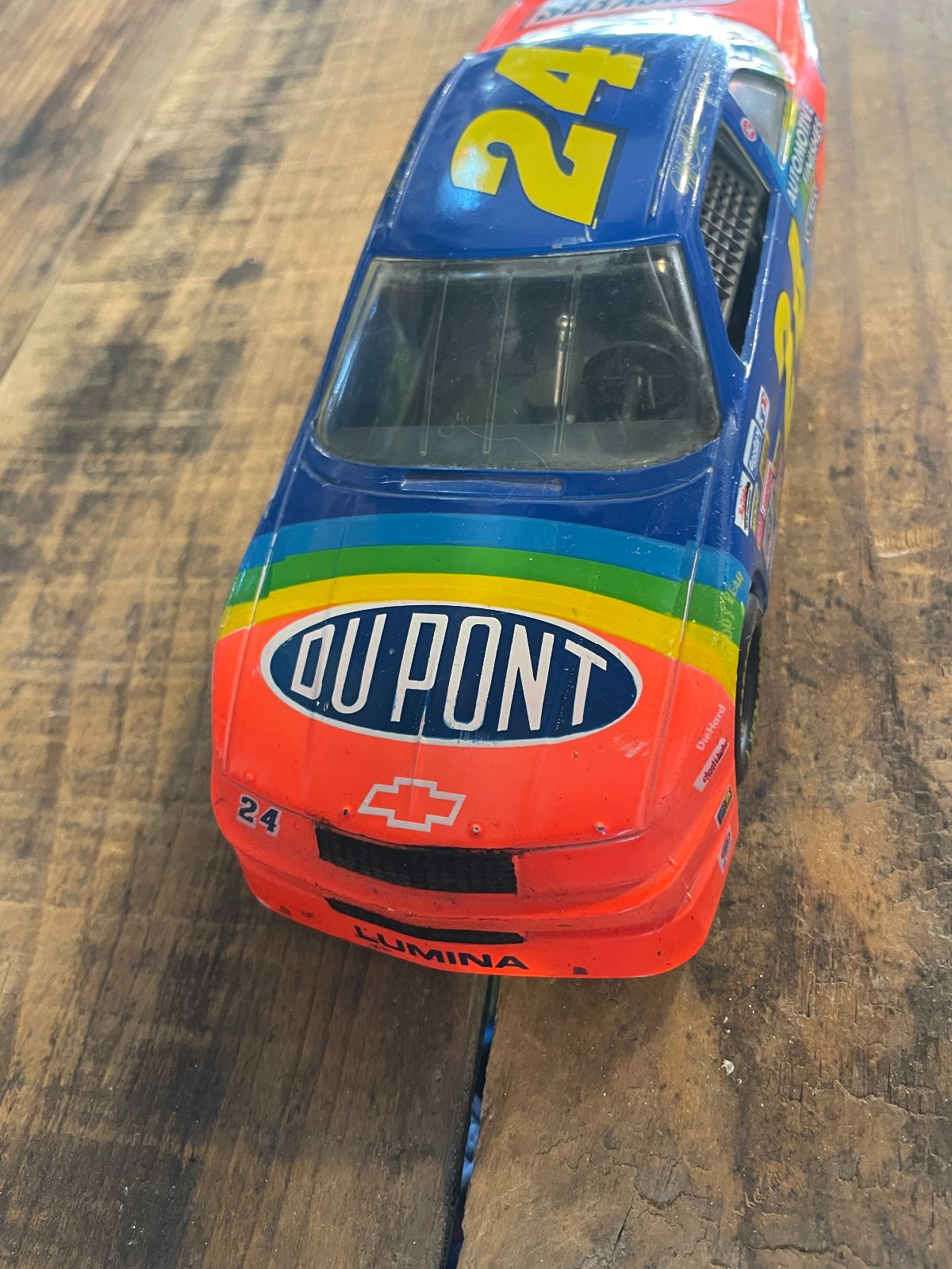 RACING CHAMPION 1992 NASCAR JEFF GORDON 324 DUPONT RACE CAR in ORANGE BLUE