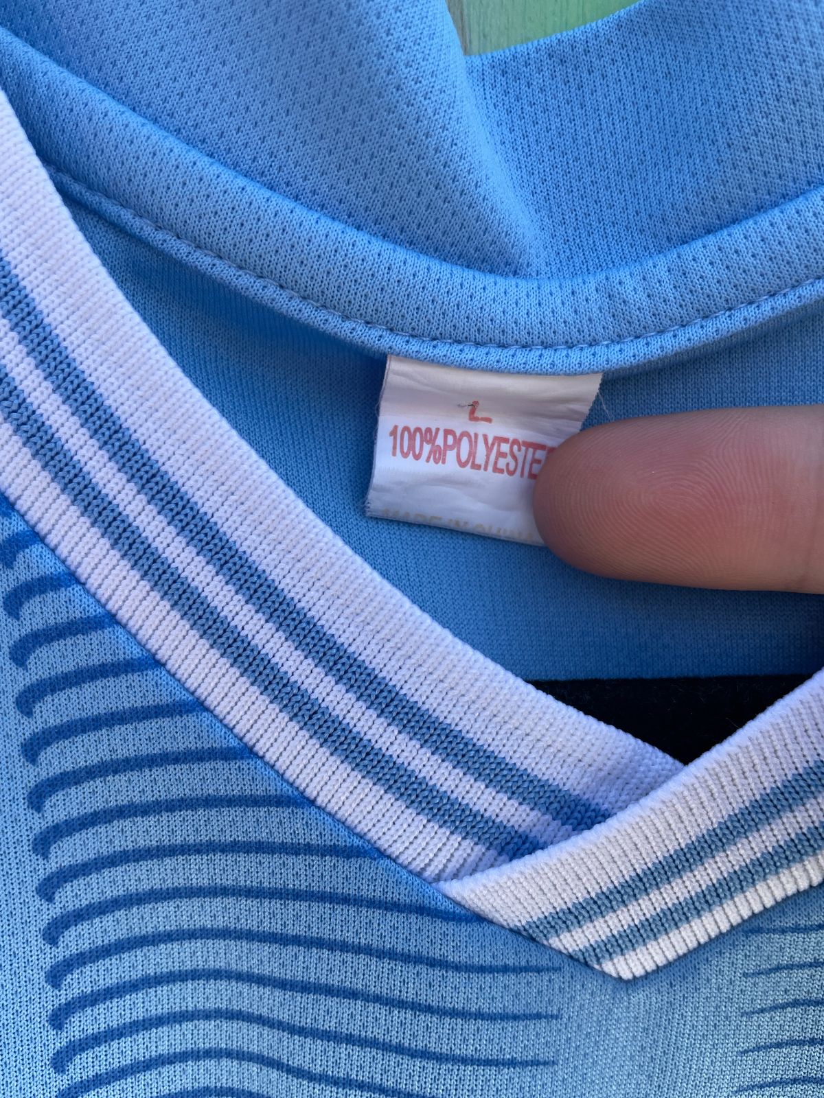 PREMIER LEAGUE MANCHESTER CITY #3 SOCCER JERSEY in BABY BLUE