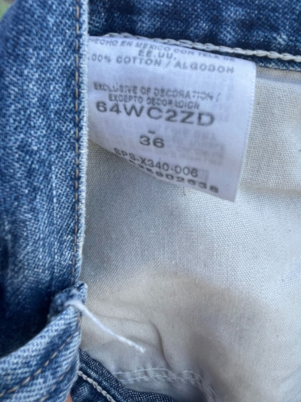 WRANGLER 1990S MADE IN MEXICO WRANGLER DENIM CARPENTER SHORTS in BLUE