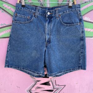 LEVIS 1990S MADE IN MEXICO LEVIS 550 DENIM JEAN SHORTS in BLUE
