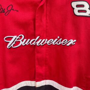 CHASE AUTHENTICS NASCAR BUDWEISER #3 DALE EARNHARDT JR ZIPUP JACKET in RED, BLACK