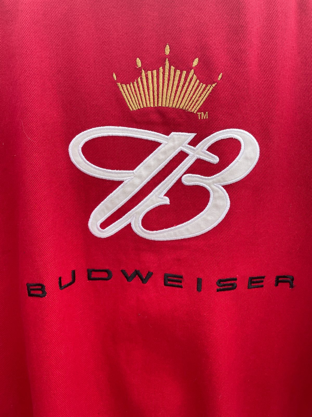 CHASE AUTHENTICS NASCAR BUDWEISER #3 DALE EARNHARDT JR ZIPUP JACKET in RED, BLACK