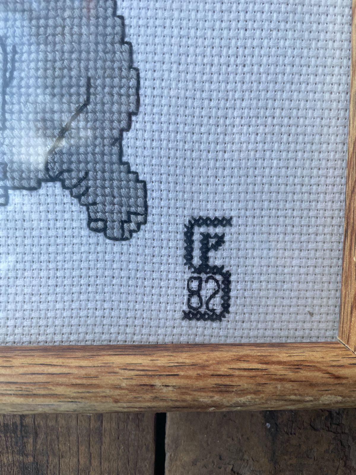 FRAMED 1982 DISNEY DUMBO NEEDLEPOINT ARTWORK