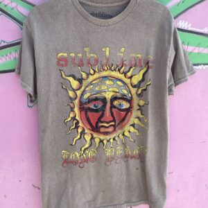 SUBLIME CLASSIC SUBLIME 40 OZ OF FREEDOM SUN ALBUM COVER GRAPHIC TEE in BEIGE