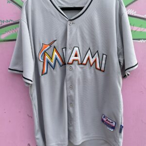 MAJESTIC MLB MIAMI MARLINS #7 REYES BASEBALL JERSEY in GRAY