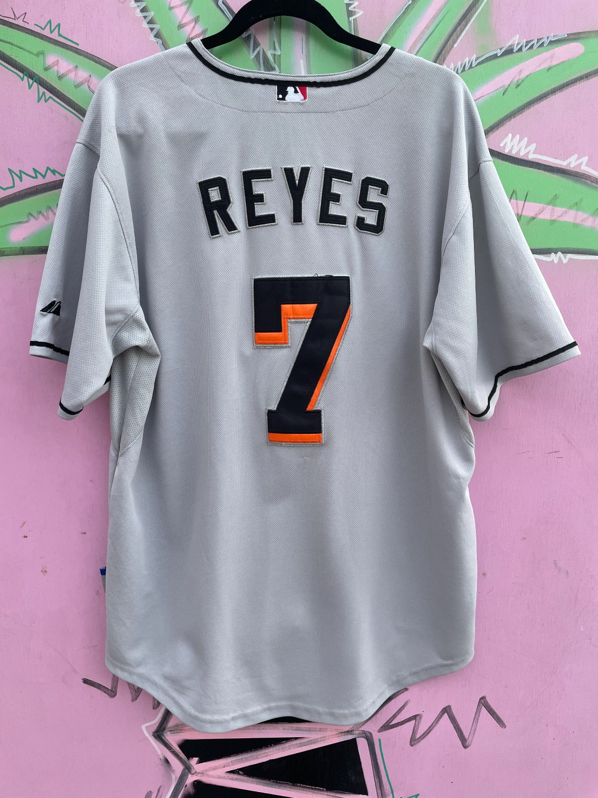 MAJESTIC MLB MIAMI MARLINS #7 REYES BASEBALL JERSEY in GRAY