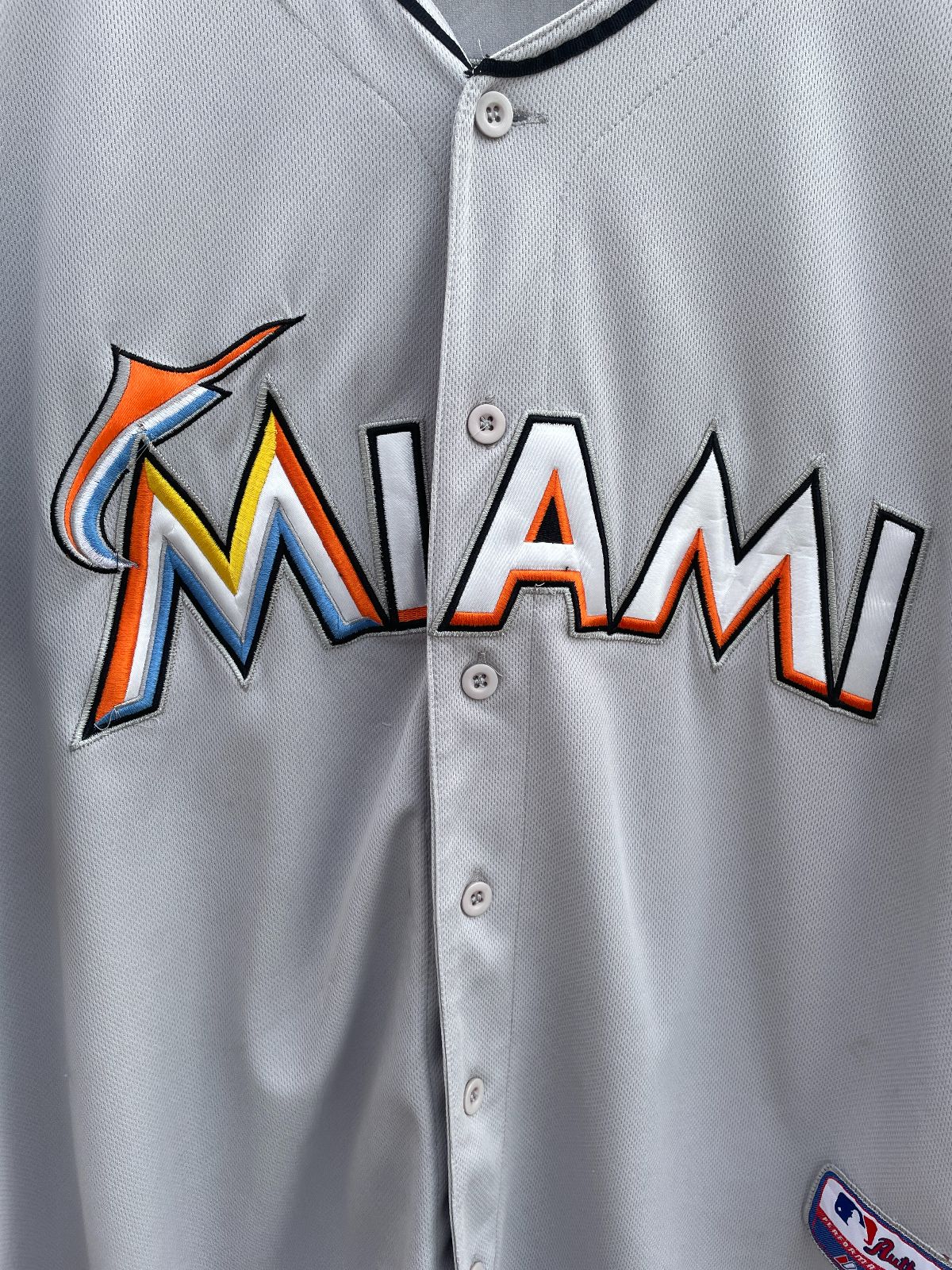 MAJESTIC MLB MIAMI MARLINS #7 REYES BASEBALL JERSEY in GRAY