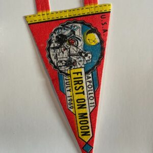 USA APOLLO 11 FIRST ON MOON MINI PENNANT