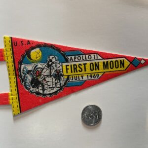 USA APOLLO 11 FIRST ON MOON MINI PENNANT