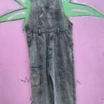 FUN! 1980S ACID WASH DENIM OVERALLS