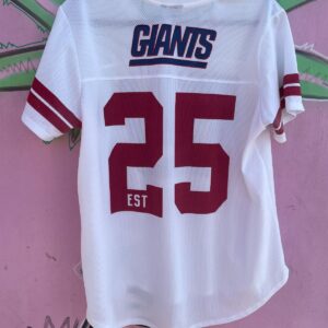 TEAM APPAREL NFL NEW YORK GIANTS FOOTBALL JERSEY in WHITE