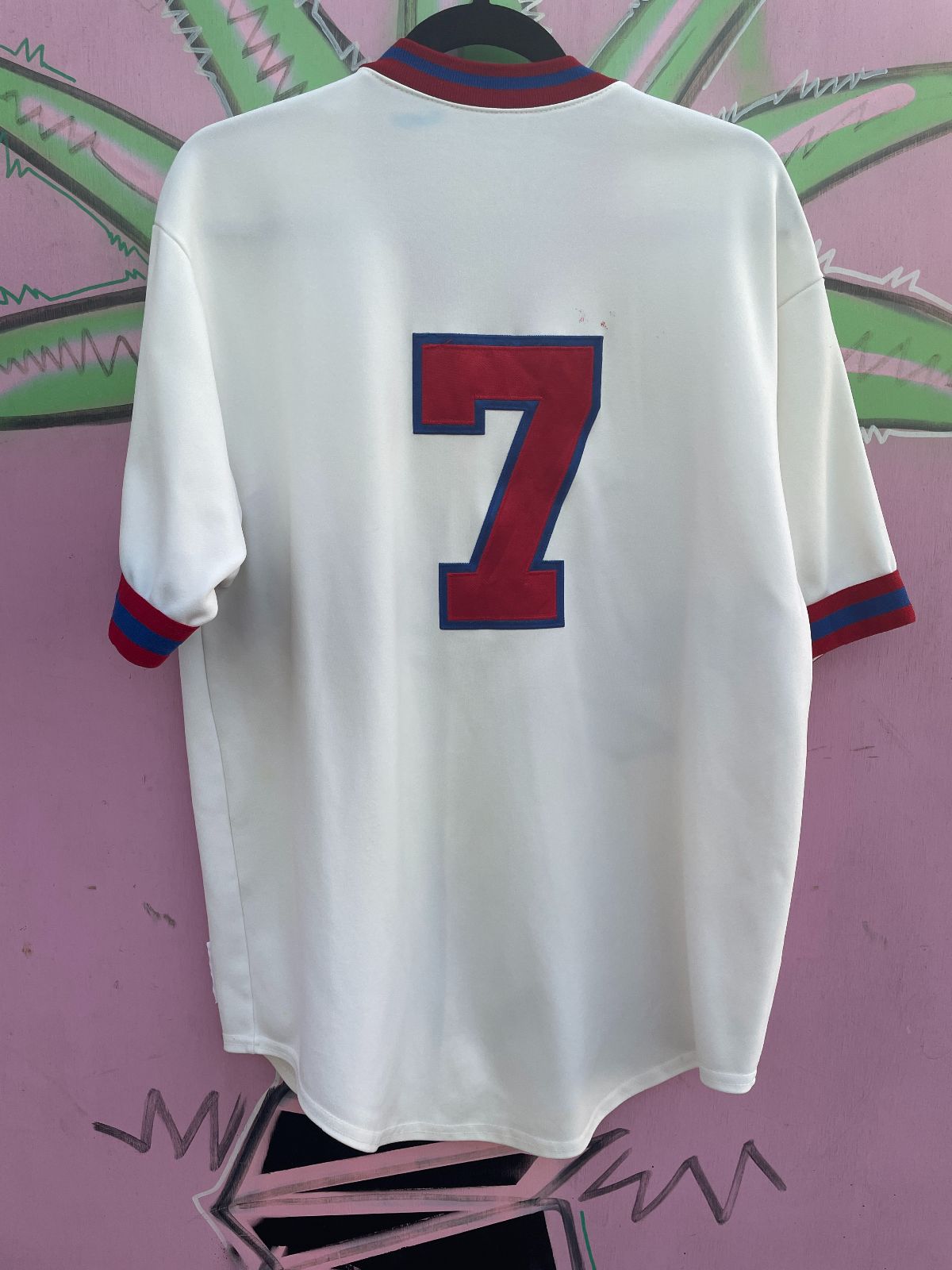 DELONG AS-IS OCEAN #7 BASEBALL JERSEY in WHITE