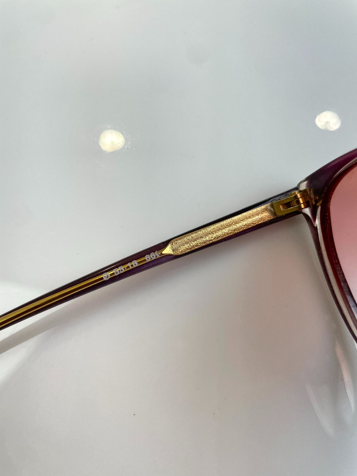 BALLANTYNE 1980S COLORBLOCK SUNGLASSES CUSTOM GRADIENT TINTED LENSES in PINK
