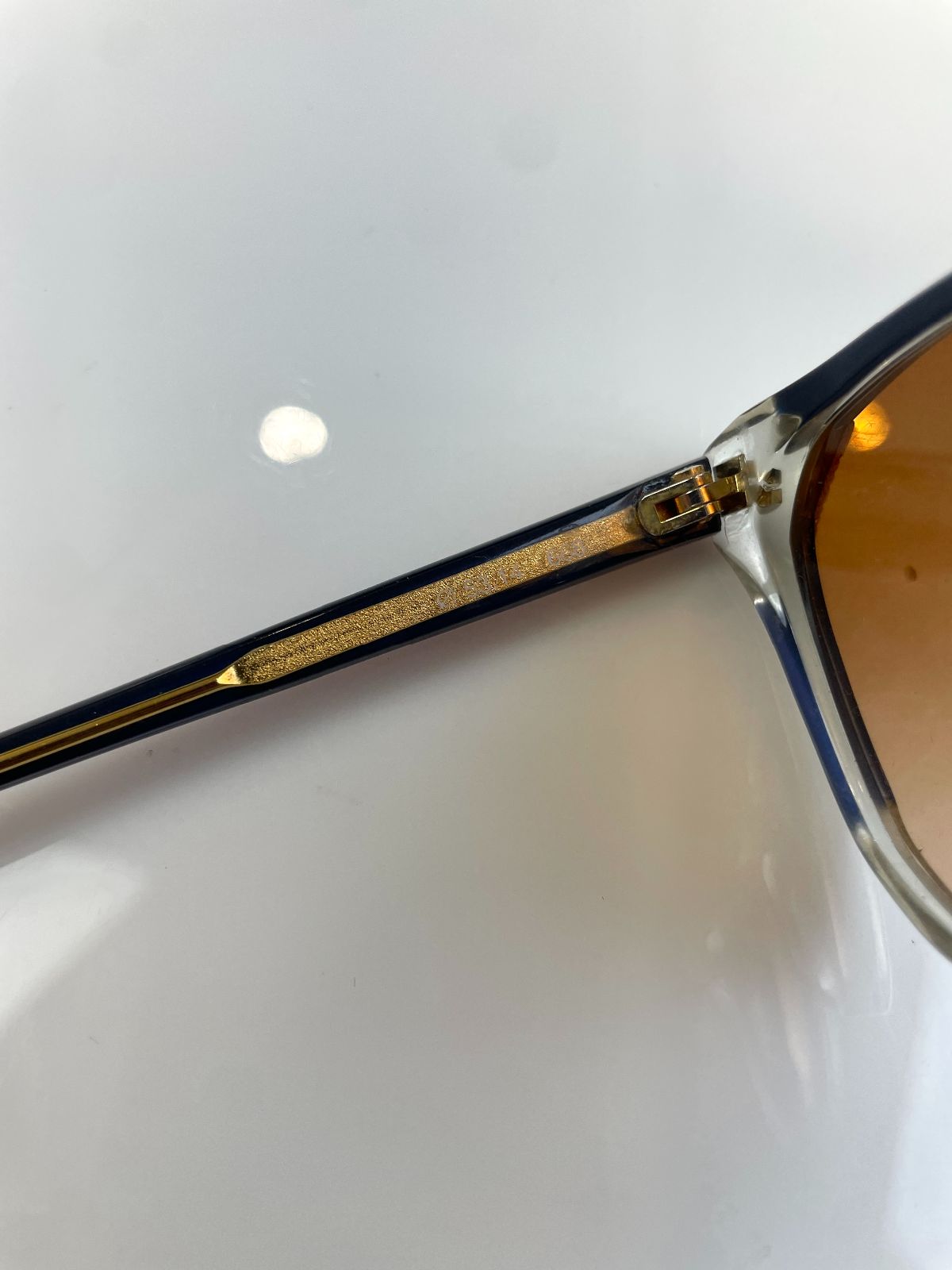 GUCCI 1980S GUCCI SUNGLASSES CUSTOM TINTED LENSES, GEOMETRIC DESIGN - MADE IN ITALY in PURPLE