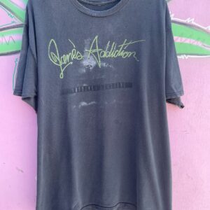AS-IS PERFECTLY FADED JANES ADDICTION NOTHINGS SHOCKING BAND T-SHIRT in BLACK
