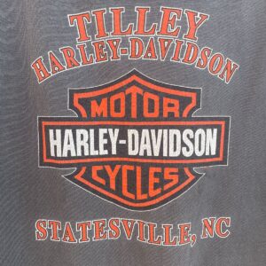 HARLEY DAVIDSON SUNFADED SLEEVELESS HARLEY DAVIDSON POCKET T-SHIRT STATESVILLE NC in BLACK