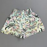 *AS-IS* 1980S 100% COTTON PASTEL PRINT SHORTS, ELASTIC WAIST – SMALL FIT