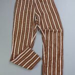*AS-IS* SO CUTE! 1950S-60S VERTICAL STRIPED COTTON CIGARETTE PANTS