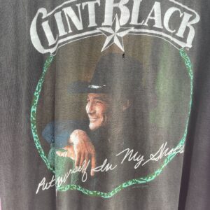 1990 CLINT BLACK PUT YOURSELF IN MY SHOES TOUR SINGLE STITCH T-SHIRT in BLACK