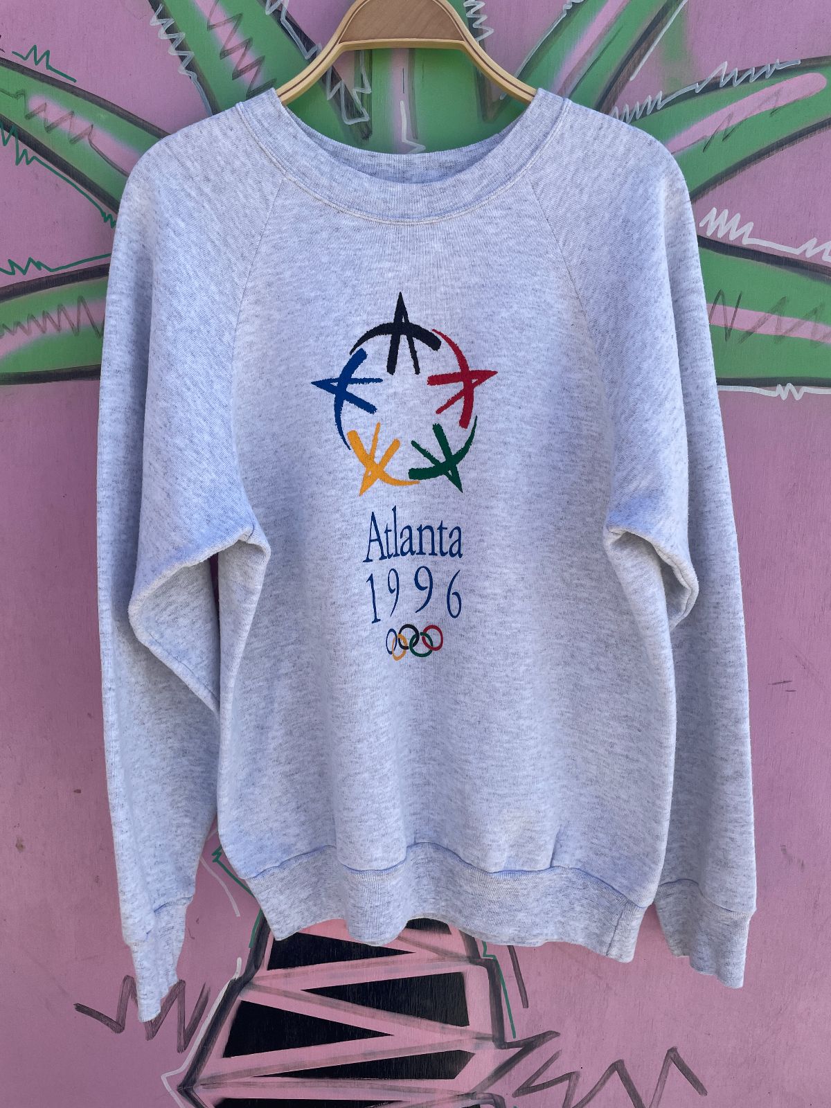ONEITA *AS-IS* ATLANTA 1996 OLYMPICS SWEATSHIRT in GREY