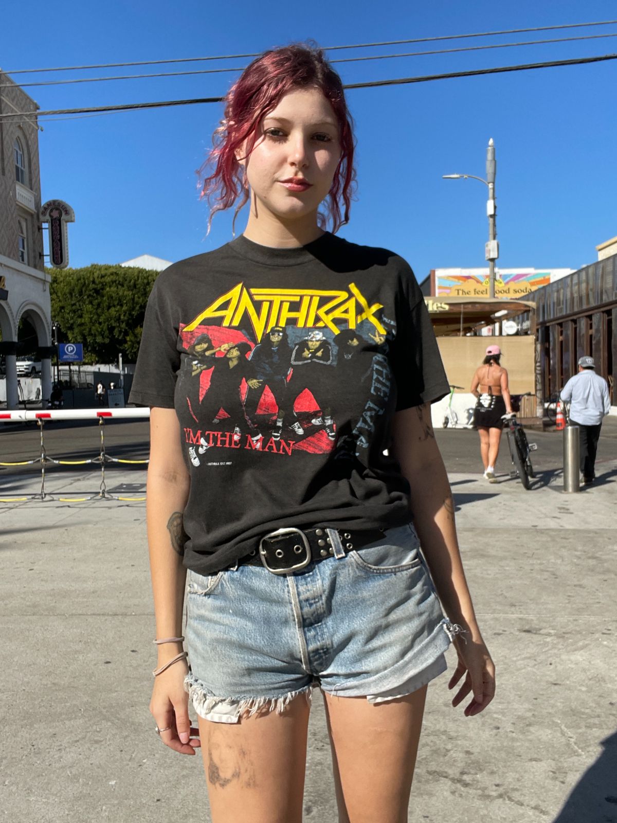 1987 ANTHRAX IM THE MAN TOUR T-SHIRT in BLACK
