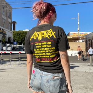1987 ANTHRAX IM THE MAN TOUR T-SHIRT in BLACK