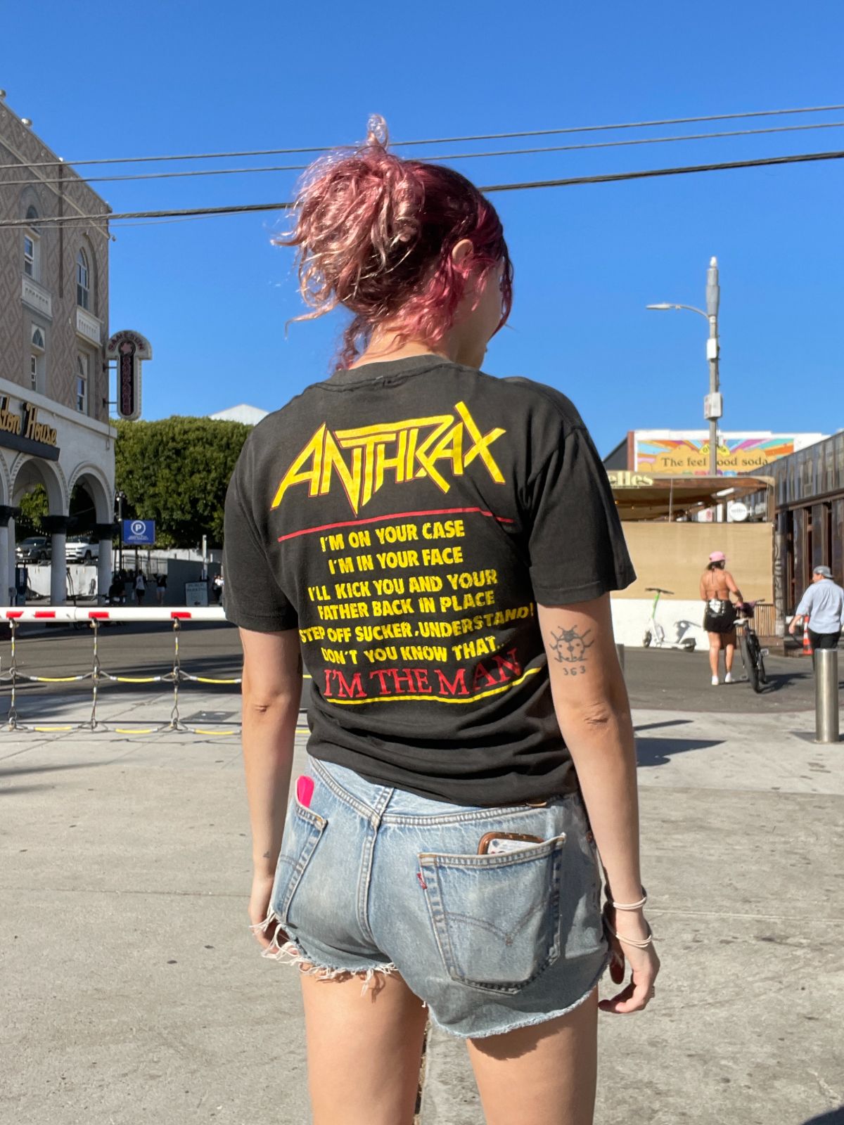 1987 ANTHRAX IM THE MAN TOUR T-SHIRT in BLACK