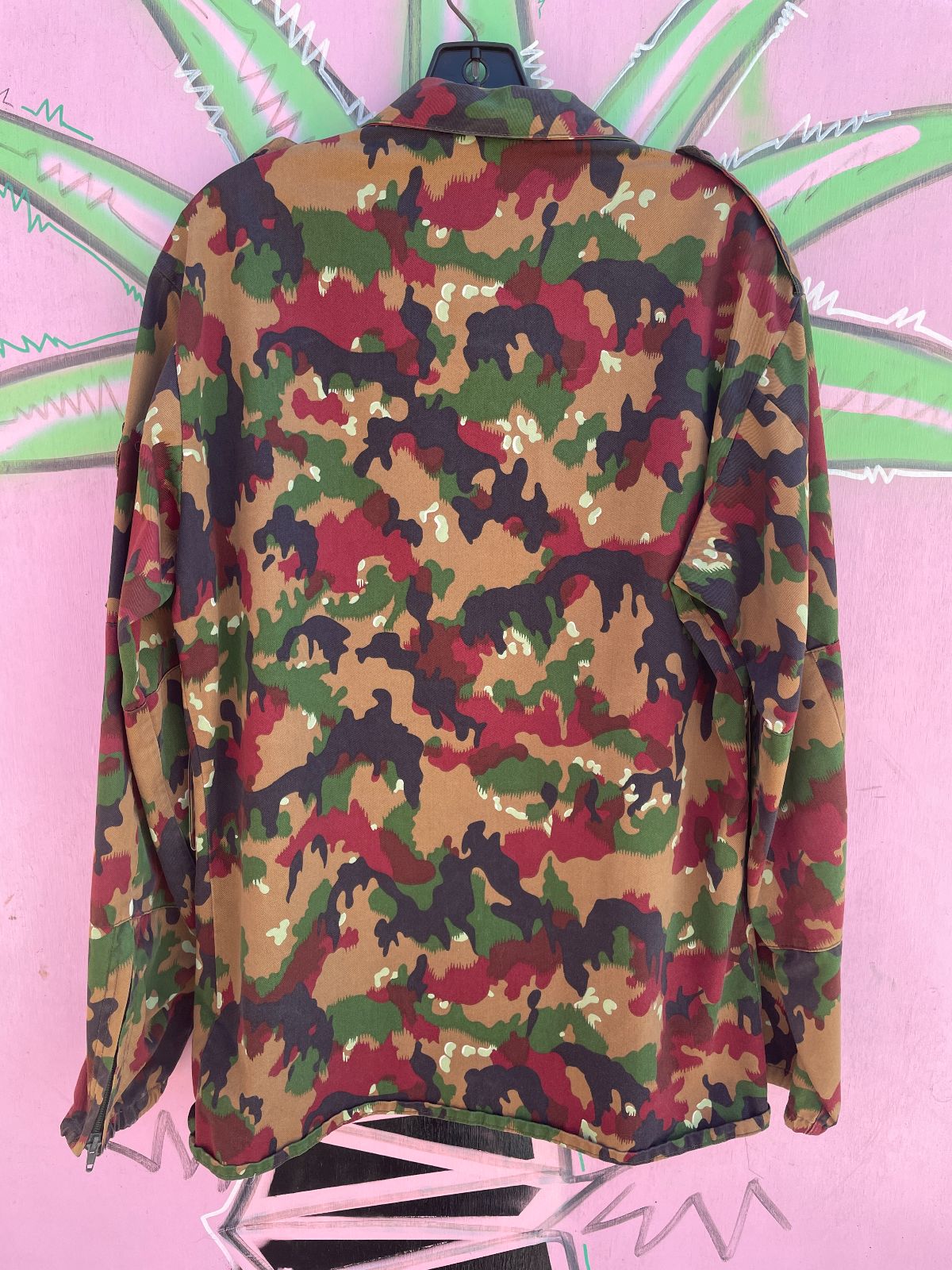 2 PIECE SWISS MILITARY CAMOUFLAGE JACKET & PANTS SET