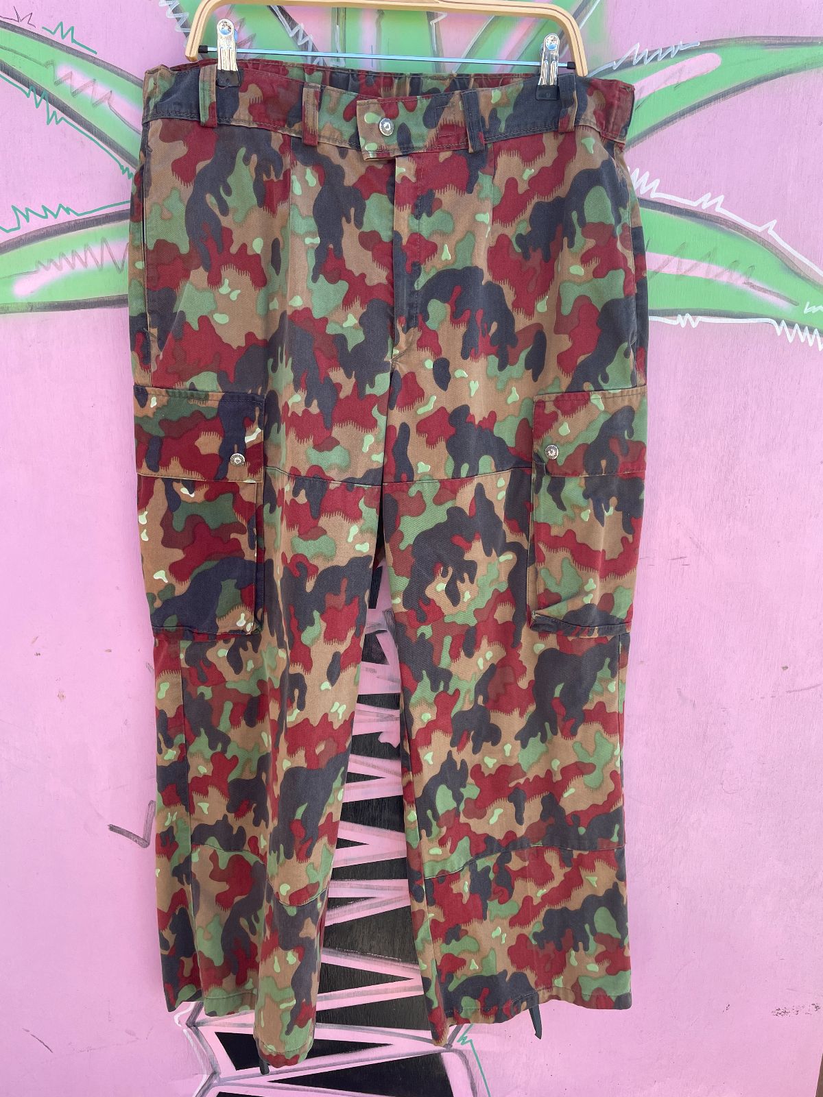 2 PIECE SWISS MILITARY CAMOUFLAGE JACKET & PANTS SET