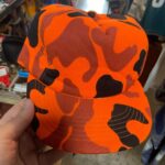 ORANGE CAMO 5 PANEL HAT