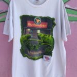 AS-IS DISTRESSED 1997 BUDWEISER SWAMP LIZARD GRAPHIC T-SHIRT