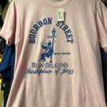 NEW ORLEANS BOURBON STREET FRENCH QUARTER SINGLE STITCH T-SHIRT